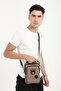 Brown Canvas Men's Hand and Shoulder Bag - Adjustable Crossbody Messenger Bag - 5