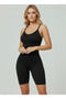 Larix Model Full Length 5 Zone Knitted Fabric Length Jumpsuit Butt Lifting Corset Black Color - 4