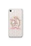 iPhone 7 / 8 Compatible Pink Bow Cat Pattern Transparent Phone Case