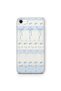 iPhone Se 2020 / 2022 Compatible Blue Bow and Floral Pattern Transparent Phone Case