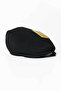Black Cap Autumn Winter Wool Fabric Hat Standard Size Men's Cap (1. Grade Fabric) - 2
