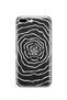 حافظة هاتف شفافة بنمط نجمة سوداء وبيضاء متوافقة مع هاتف iPhone 7 Plus / 8 Plus