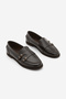 Women's Brown Double-Strap Buckled Loafer Moccasin Casual Shoes Ovora - 5