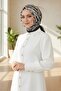 وشاح ناعم منقوش باللون البيج 1173 - 4