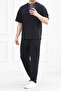 Men's Short Sleeve Oversize Two Thread Tracksuit Set