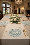 Green Lace American Service Soup Set for 6 People Stain-Resistant Digital Printing Dowry Box Luxury Set - 3