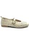 Penduline Genuine Leather Orthopedic Women's Casual Ballerina Shoes Beige - 2