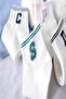 5 Pairs Striped Letter College Women's Socks - 3
