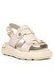 Tauri Genuine Leather Comfort Orthopedic Women's Sandals Beige - 3