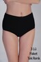 Women's High Waist Bato Combed Cotton 3-Piece Panties, 365004