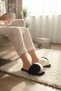 Women's Furry House Slippers with Pompoms, Stylish and Comfortable Daily Dowry Slippers