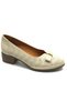 Mockin Genuine Leather Ribbon Detailed Women's Heeled Shoes Beige - 3