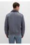 M0110450-80776 Faux Fur Detailed Faux Suede Jacket Men's Jacket Gray - 5