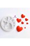 8 Pieces in One Mold Mini Miniature Heart Silicone Mold K-445, Scented Stone Soap Plaster Candle Mold - 2