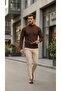 Men's Half Turtleneck Knitwear Sweater - 3