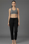 Women's Black Pajama Bottoms – Waist Tie, Cotton-Like Polyester, Comfortable Fit - 3