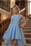 Girls' Evening Dress Indigostone Cord Strap Heart Collar Tailed Chiffon Evening Dress 9-16 Years - 3