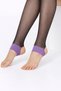 Women's Gray Purple Leggings - 2