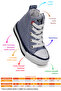 Tinna Lace-Up Boys' High-Rise Linen Sneakers - 2