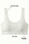 3-Pack Corded Fabric Knitted Bustier Shaping / Sculpting Crop Tank Tops with Thick Straps and Removable Pads - 2