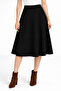 Brioche Knit Winter Flared Women's Skirt