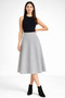 Brioche Knit Winter Flared Women's Skirt - 3