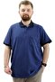 Mode XL T-Shirt Polo Neck with Pocket Classic 20550 Indigo