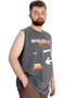 Fashion XL Large Size Men's Singlet Man 23009 Anthracite Melange - 3