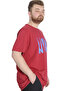 Mode XL Large Size Men's T-Shirt Norm 23147 Burgundy - 2