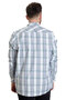 Mode XL Large Size Men's Shirt Plaid Long Sleeve 23300 Dark Khaki - 4