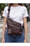 Genuine Leather , Handmade, Compartmented, Unisex Bodybag for Body and Chest Bag Pieces - 2