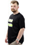 Men's T-shirt - Printed, Cotton, Crew Neck, MILD U24080, Black, Large Size - 2