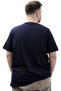 Men's Printed T-shirt - Mode XL, Crew Neck, Cotton, NEW YORK U24081 Navy Blue - 4
