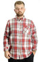 Mode XL Large Size Men's Shirt Single Pocket Lumberjack 21394 Navy Blue-Hardal