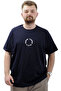 Men's Printed T-shirt - Mode XL, Crew Neck, Cotton, NEW YORK U24081 Navy Blue