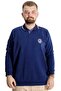 Mode XL Large Size Men's Sweat Polo Selanik Horse 23440 Indigo