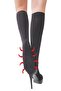 Women's Black Massage Featured Knee-high Socks