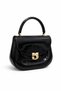 Shiny Patent Leather Women's Clutch Bag – Stylish Mini Shoulder Bag with Gold Accessories & Clutch Bag - 2