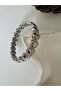 Heart Rubber Bracelet-Silver Color Acr8604 - 3