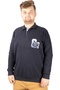 Mode XL Men's Sweat Polo Recycle Selanik Losangeles B20420 Navy Blue - 3