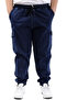 Fashion XL Large Size Men's Denim Jogger Cargo Pocket Toronto 23917 Navy Blue