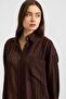 Self-Patterned Casual Shirt Brown 9408 - 3