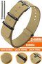 24mm Fossil-Welder-Casio-Seiko-Omega-Armani Watch Compatible Nato Textile Fabric Watch Band 24Ntsyh