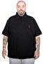 Mode XL Battal Size Men's Tshirt Polo Collar Embroidered Classic Pique 20553 Black