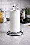 Black Paper Roll Towel Holder, Metal Paper Towel/Napkin Holder, Countertop Paper Towel Holder - 4