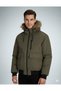 Jjcharlie Detachable Faux Fur Bomber Men's Fur-Lined Khaki Hooded Pilot Jacket - 3