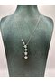 Steel Silver Color Stone Star Y Necklace - 4