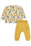 Animals Printed Pocketed 6-18 Months Set - Mustard 18-24 Months - 2