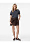 Standard Waist Belted Mini Skirt with Shorts
