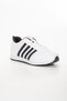 Men's White Daily Comfortable Sole Soft Light Flexible Walking Sneaker Lace-Up Sports Shoes